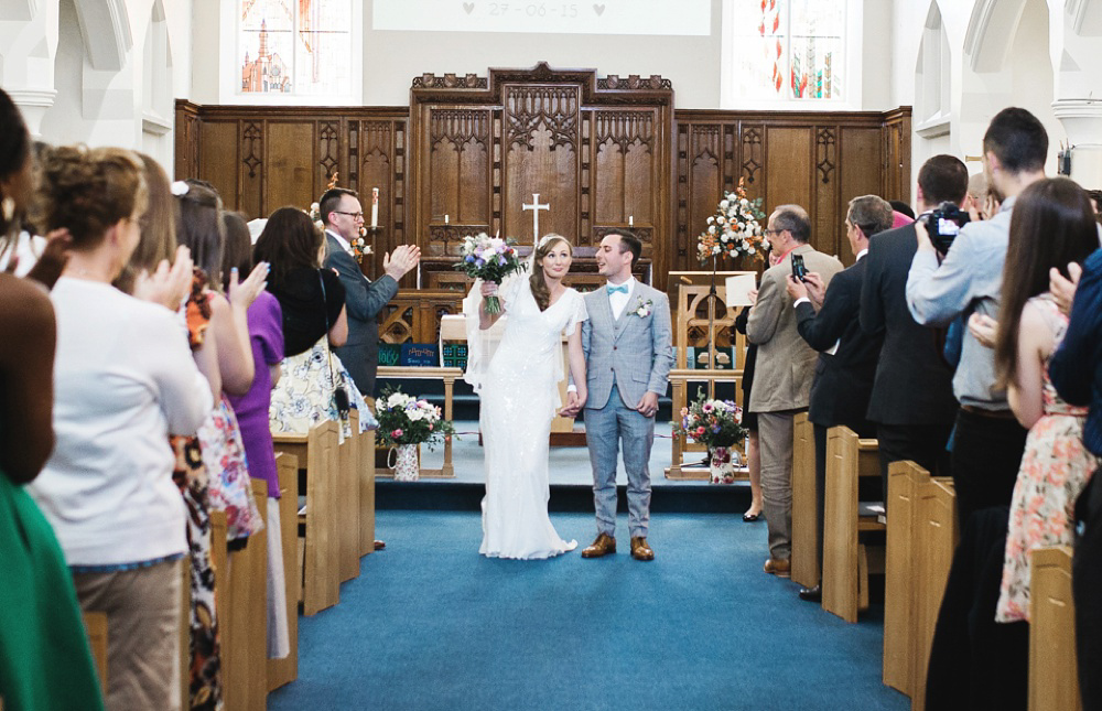 Home Grown British Blooms For a Sweet Village Hall Wedding. Photography by Rachel Joyce.