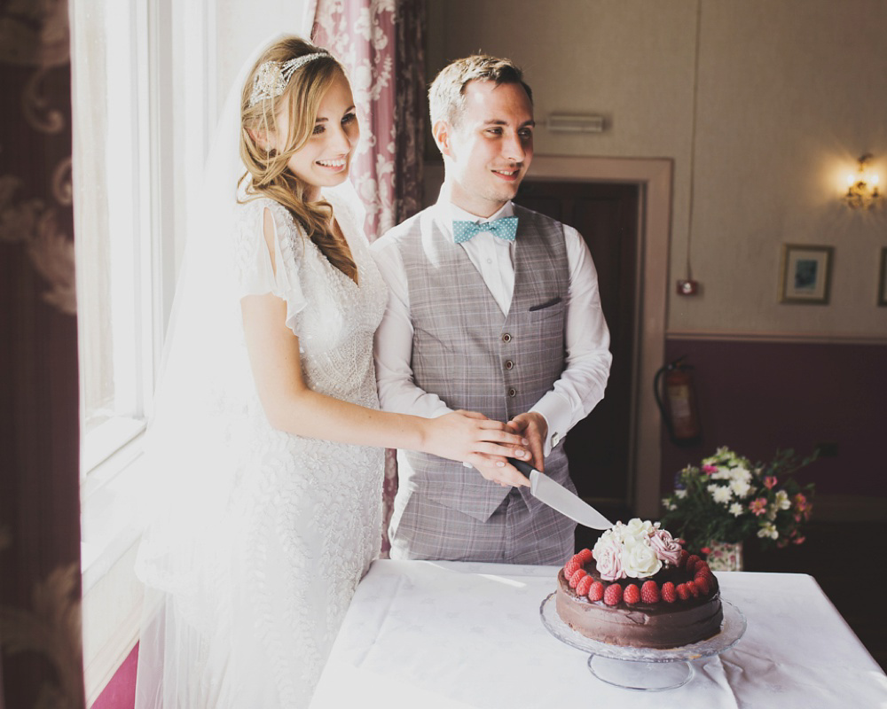 Home Grown British Blooms For a Sweet Village Hall Wedding. Photography by Rachel Joyce.