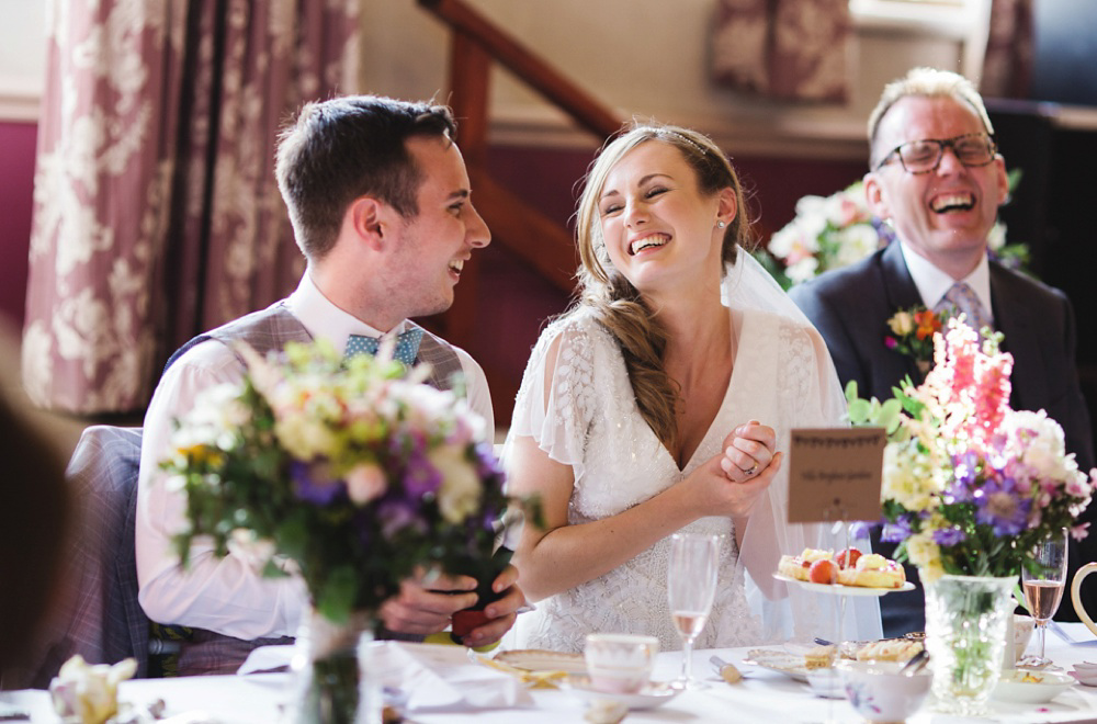 Home Grown British Blooms For a Sweet Village Hall Wedding. Photography by Rachel Joyce.