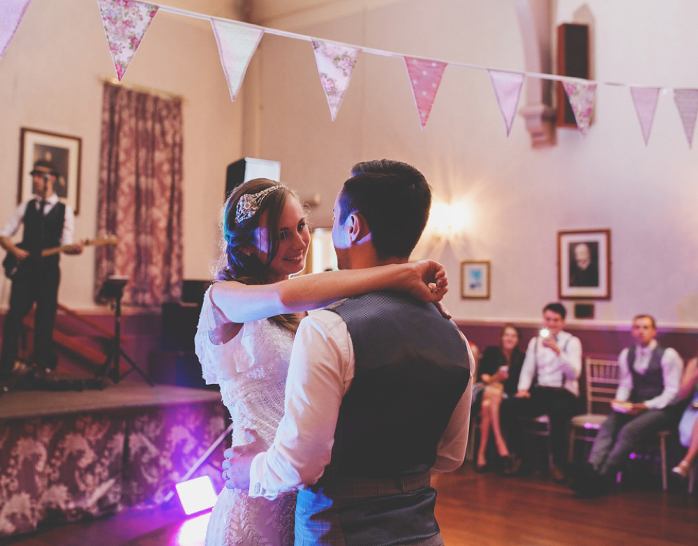 Home Grown British Blooms For a Sweet Village Hall Wedding. Photography by Rachel Joyce.