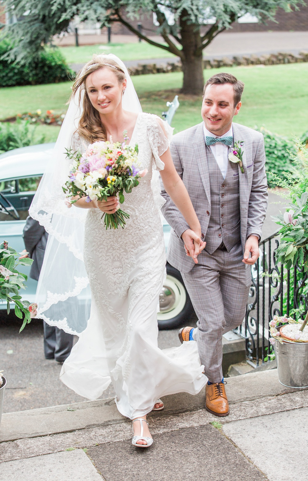 Home Grown British Blooms For a Sweet Village Hall Wedding. Photography by Rachel Joyce.