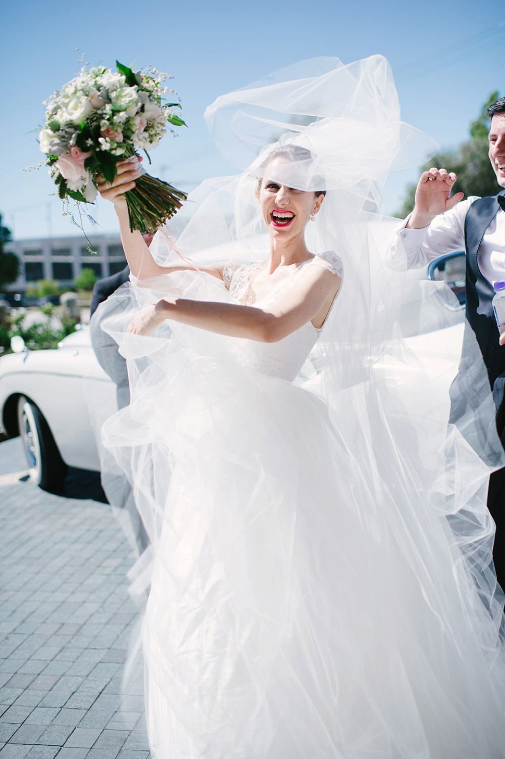 A Grace Kelly Inspired Bride and her Elegant Party Inspired Wedding. Photography by Claire Morgan.