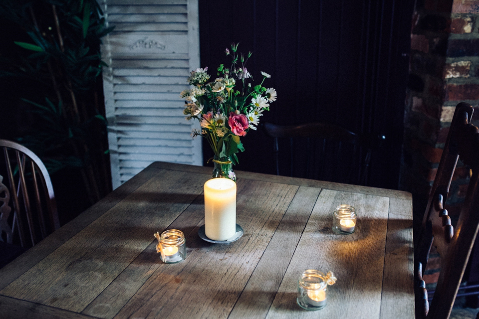 A 1960s inspired Grace Loves Lace Bride for a Relaxed Outdoor Humanist Pub Wedding. Photography by Corrado Chiozzi.