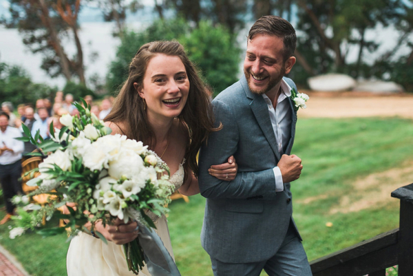 A Sarah Seven Dress for a Beautifully Natural Wedding in British Columbia