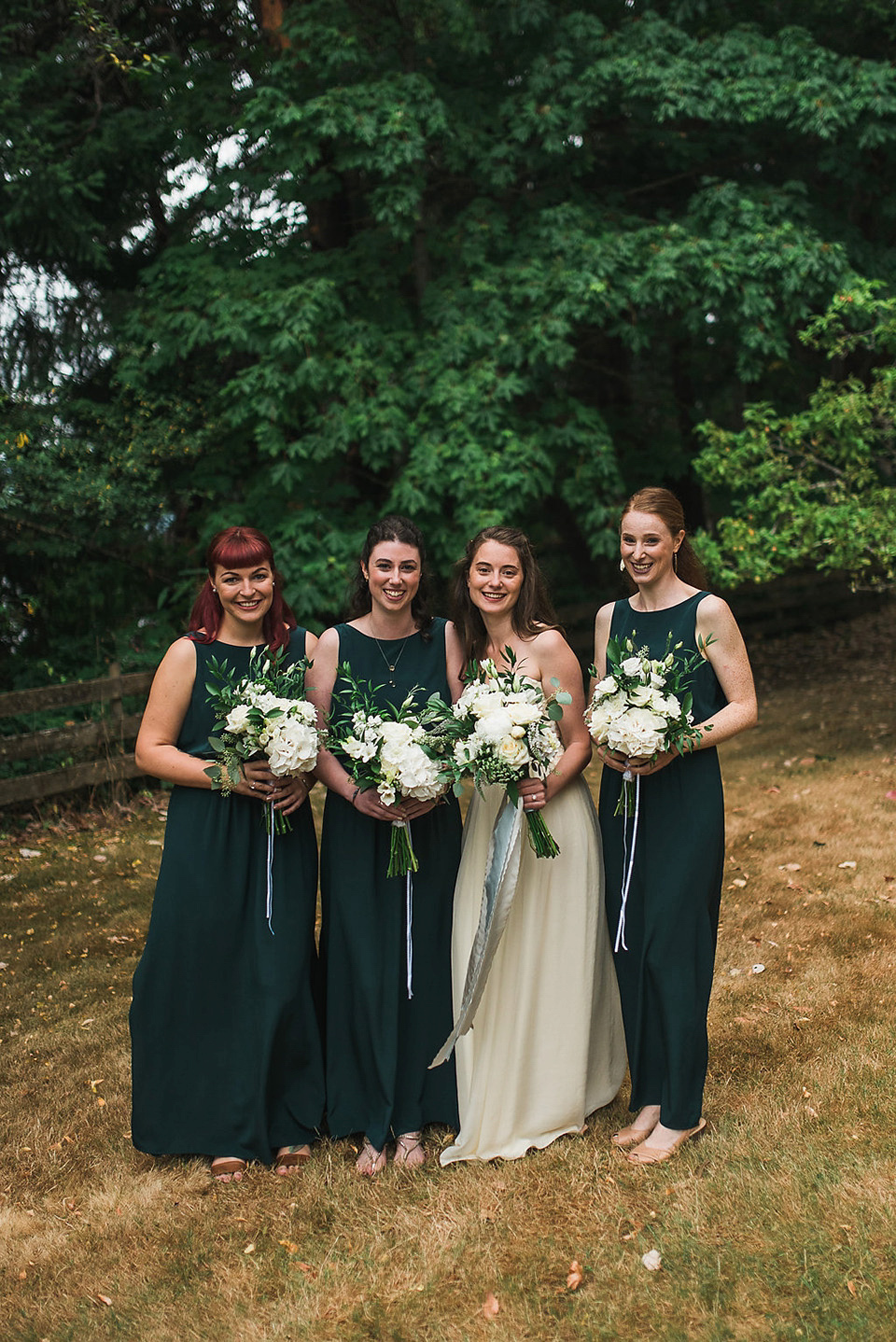 A Sarah Seven dress for a beautifully natural wedding in British Columbia. Images by Nordica Photography.