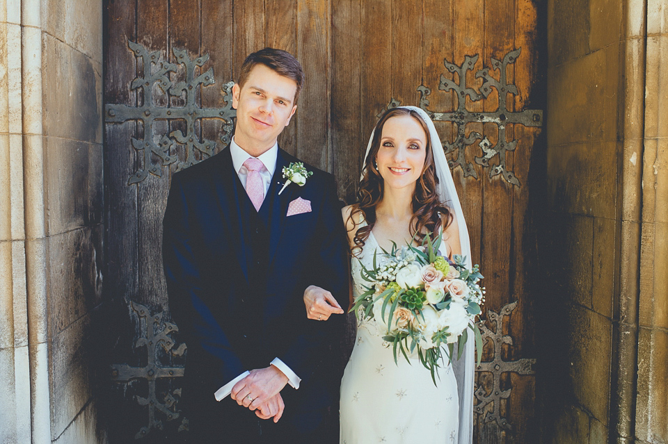 Jenny Packham for a Classic English Spring wedding with a Vintage French Twist. Photography by Big Bouquet.