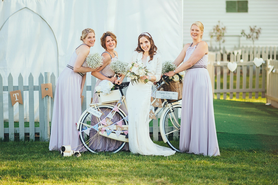 Jenny Packham for a Classic English Spring wedding with a Vintage French Twist. Photography by Big Bouquet.