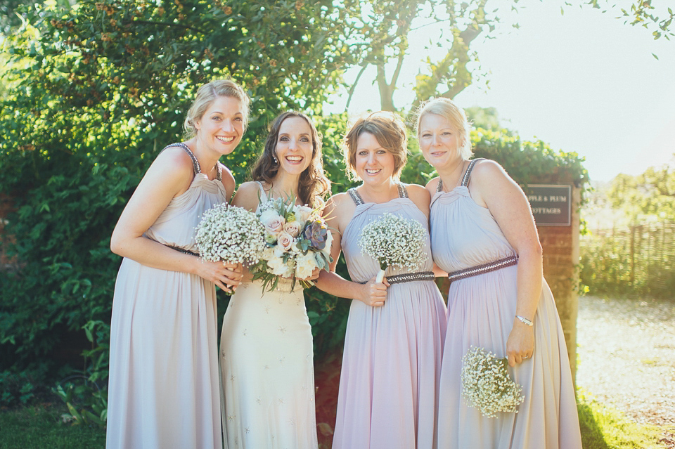 Jenny Packham for a Classic English Spring wedding with a Vintage French Twist. Photography by Big Bouquet.