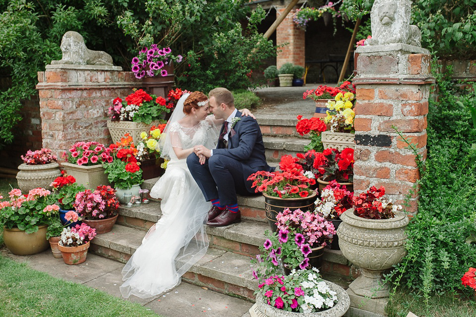 Maggie Sottero Elegance for a Fun-Filled and Summertime Country Farm Wedding. Photography by Gabrielle Bower.