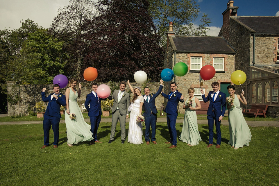 Vicky Rowe 1920's Inspired Wedding Dress Glamour and a Juliet Cap Veil. Photography by Barbara Crepaldi.