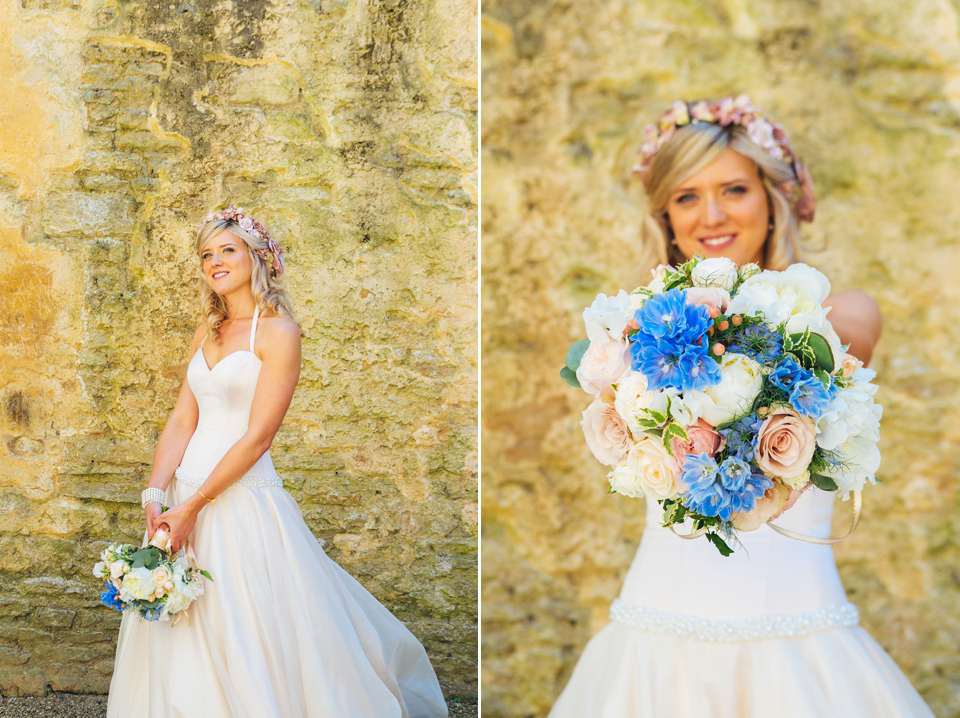 Lyn Ashworth by Sarah Barrett for a Pastel Colour Summer Garden Wedding. Photography by Katy & Co.