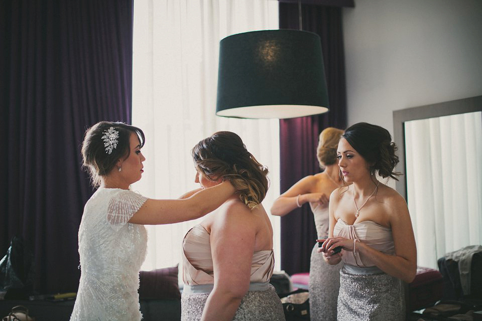 A Humanist Ceremony for an Old-School Glamour Inspired Wedding in Glasgow. Photography by Maureen Du Preez.