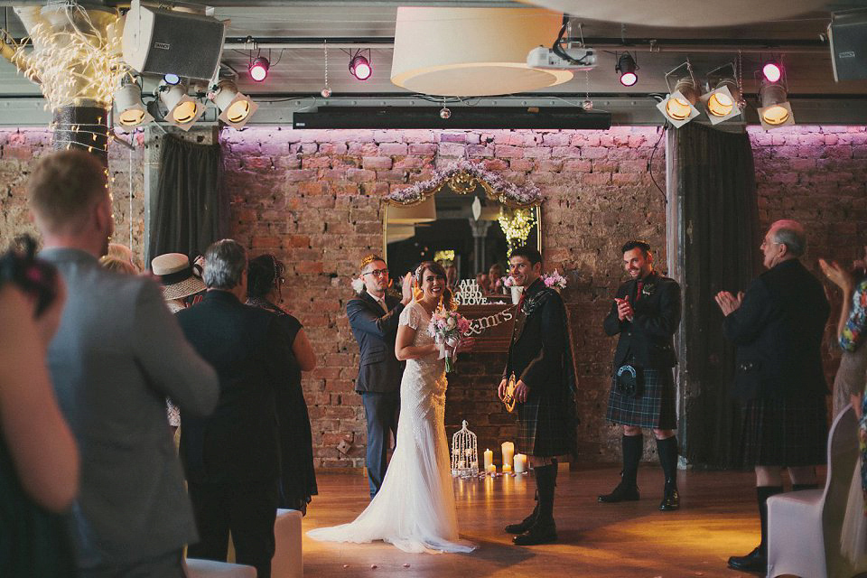 A Humanist Ceremony for an Old-School Glamour Inspired Wedding in Glasgow. Photography by Maureen Du Preez.