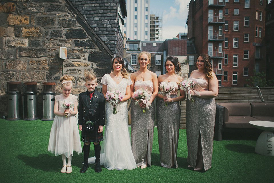 A Humanist Ceremony for an Old-School Glamour Inspired Wedding in Glasgow. Photography by Maureen Du Preez.