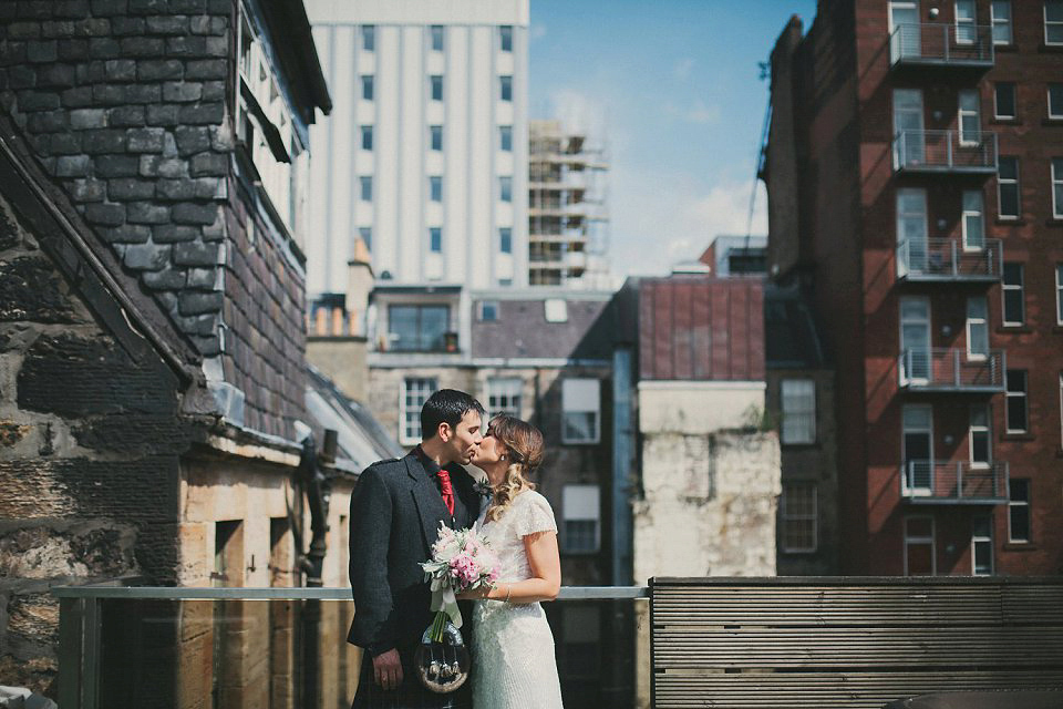 A Humanist Ceremony for an Old-School Glamour Inspired Wedding in Glasgow. Photography by Maureen Du Preez.