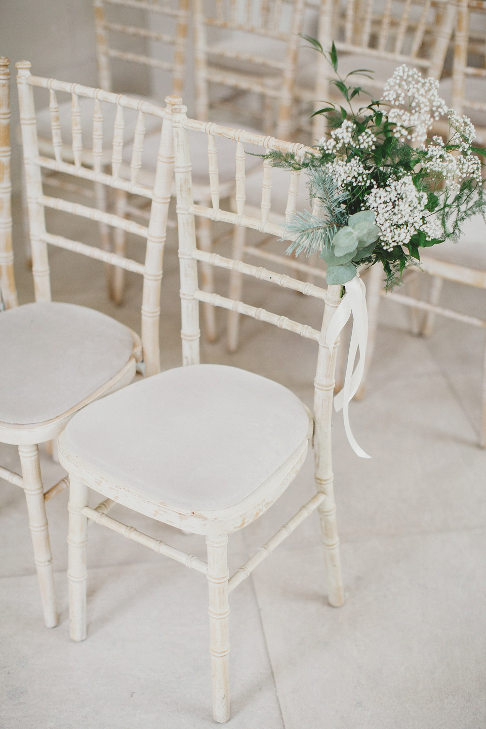 A Blush Pink Watters Wtoo Dress for an Elegant Wedding at Iscoyd Park. Photography by Haydn Rydings.