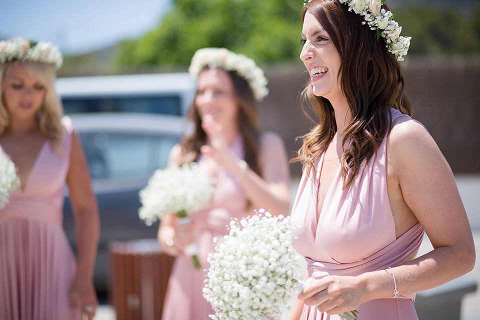 Halfpenny London Lace and Shades of Blush Pink for a Wedding in Ibiza. Photography by Gypsy Westwood.