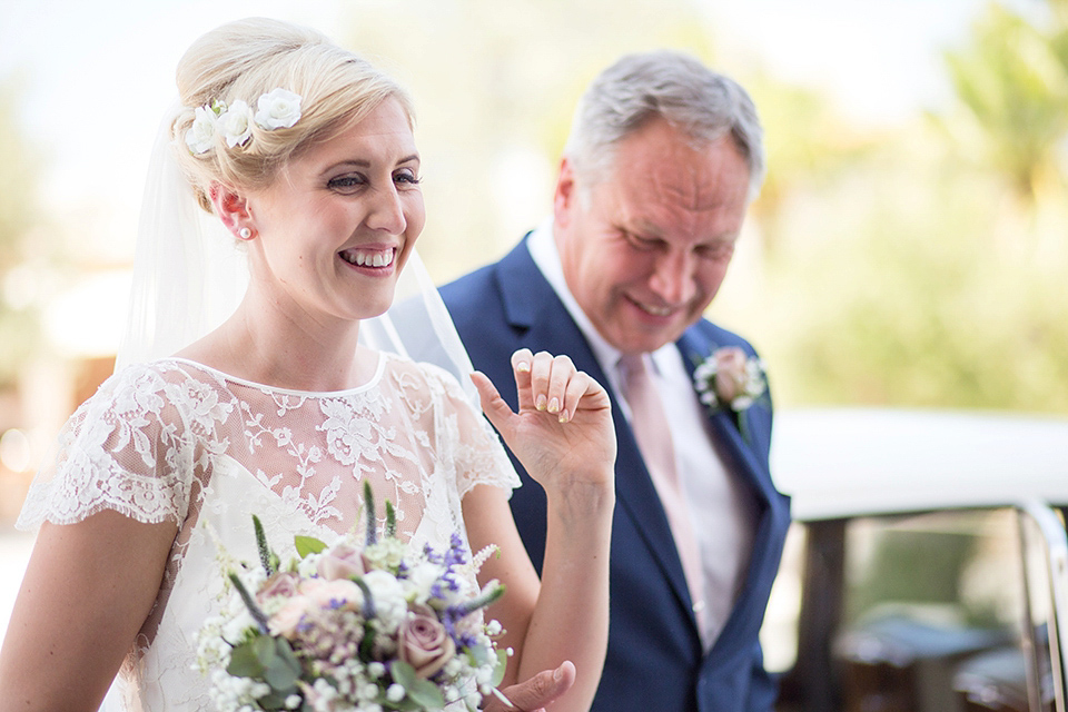 Halfpenny London Lace and Shades of Blush Pink for a Wedding in Ibiza. Photography by Gypsy Westwood.