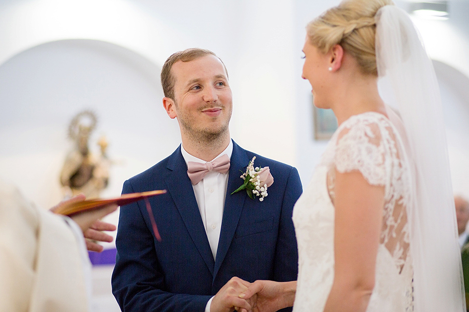 Halfpenny London Lace and Shades of Blush Pink for a Wedding in Ibiza. Photography by Gypsy Westwood.