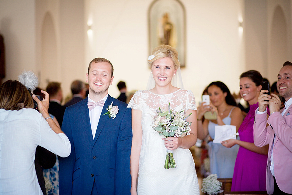 Halfpenny London Lace and Shades of Blush Pink for a Wedding in Ibiza. Photography by Gypsy Westwood.