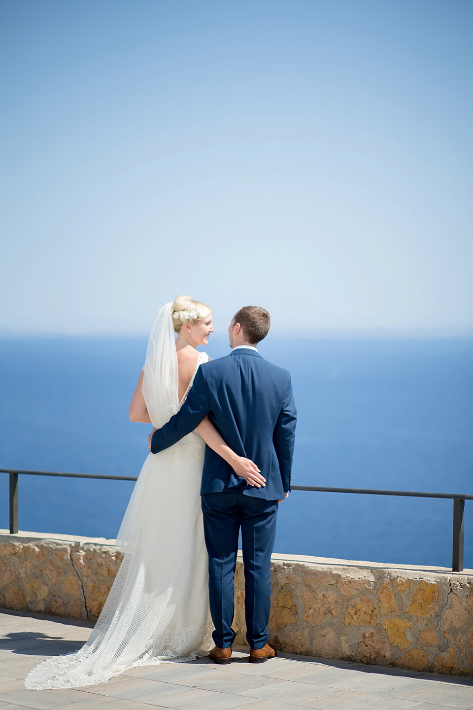 Halfpenny London Lace and Shades of Blush Pink for a Wedding in Ibiza. Photography by Gypsy Westwood.