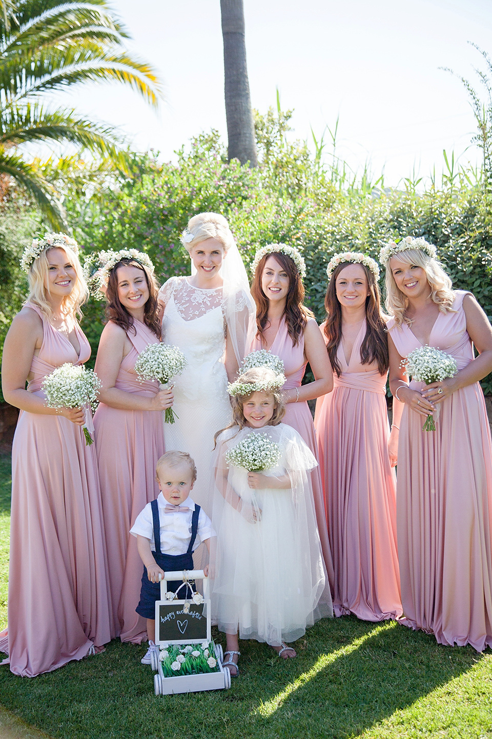 Halfpenny London Lace and Shades of Blush Pink for a Wedding in Ibiza. Photography by Gypsy Westwood.