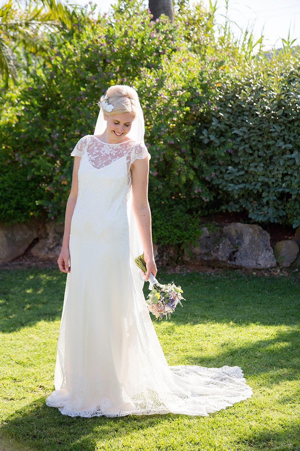 Halfpenny London Lace and Shades of Blush Pink for a Wedding in Ibiza. Photography by Gypsy Westwood.