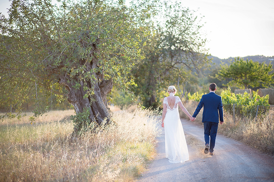 Halfpenny London Lace and Shades of Blush Pink for a Wedding in Ibiza. Photography by Gypsy Westwood.