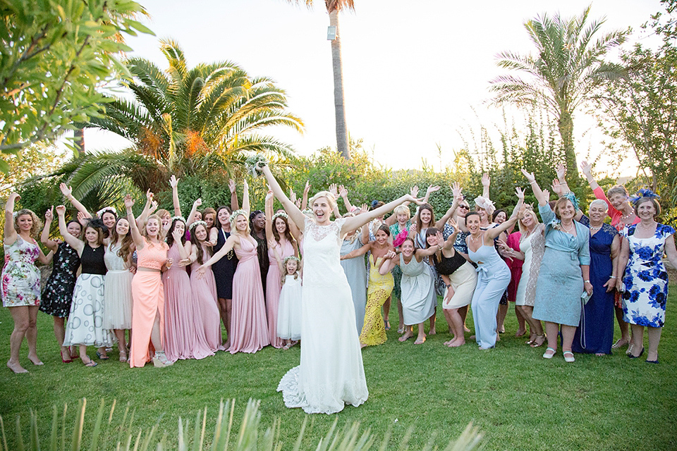 Halfpenny London Lace and Shades of Blush Pink for a Wedding in Ibiza. Photography by Gypsy Westwood.