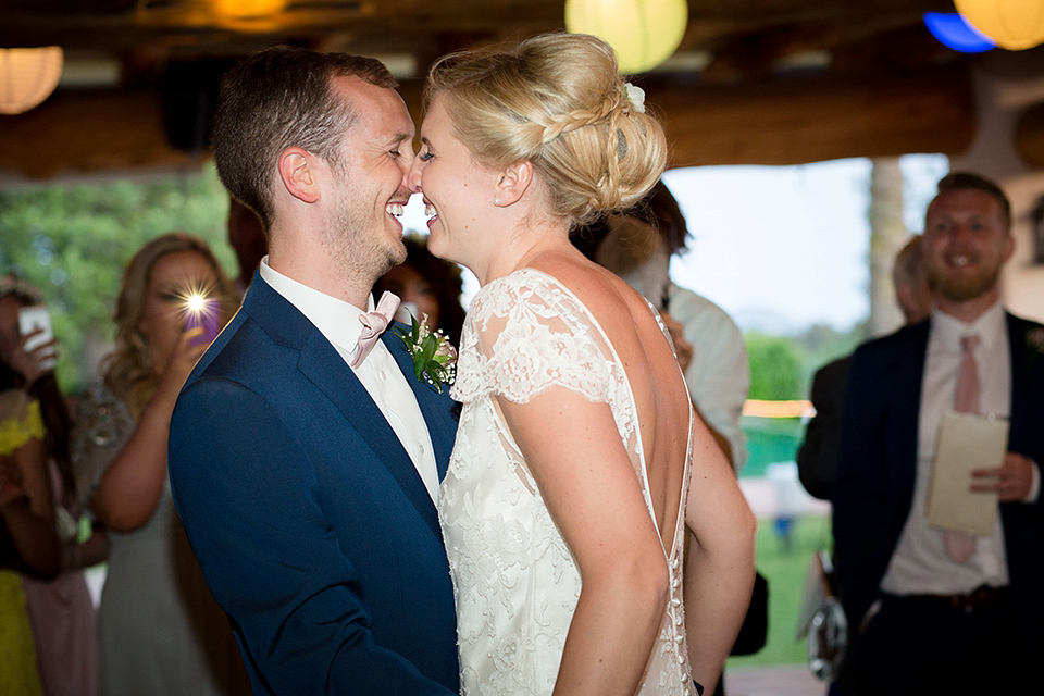 Halfpenny London Lace and Shades of Blush Pink for a Wedding in Ibiza. Photography by Gypsy Westwood.