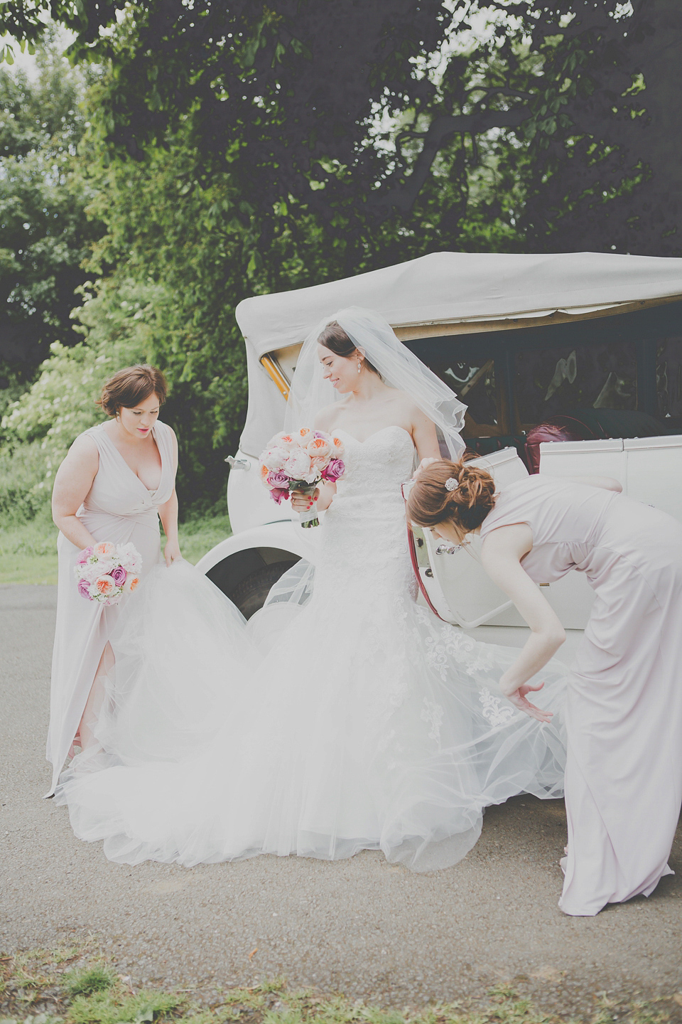 Classic Enzoani Elegance and Pastel Shades for a Nature Inspired Summer Wedding. Images by Ferri Photography.