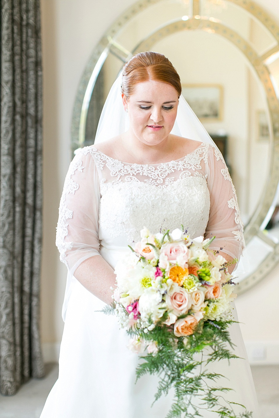 A Charlotte Balbier Gown for an Elegant Black Tie Wedding at Iscoyd Park. Photography by Anneli Marinovich.