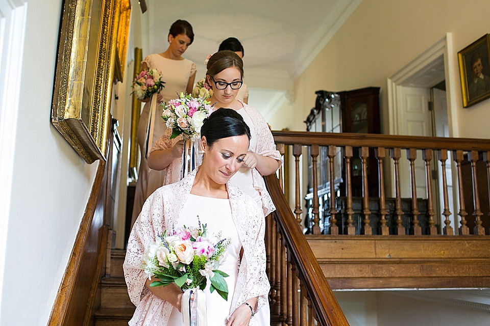 A Charlotte Balbier Gown for an Elegant Black Tie Wedding at Iscoyd Park. Photography by Anneli Marinovich.