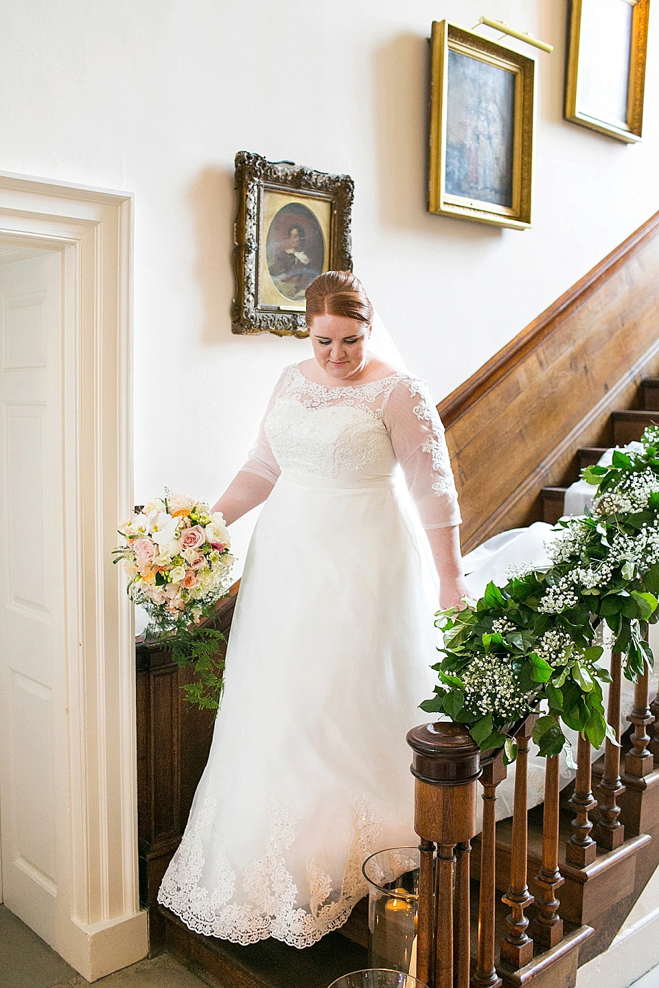 A Charlotte Balbier Gown for an Elegant Black Tie Wedding at Iscoyd Park. Photography by Anneli Marinovich.