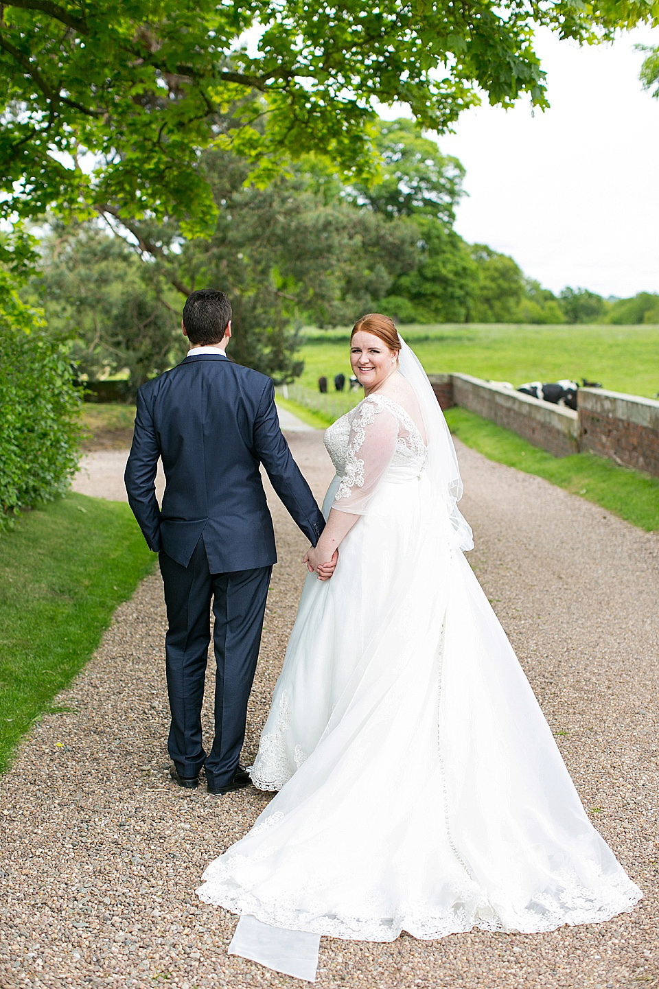 A Charlotte Balbier Gown for an Elegant Black Tie Wedding at Iscoyd Park. Photography by Anneli Marinovich.