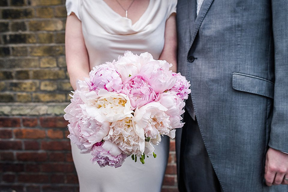 An Elegant Ghost Gown for a Relaxed City Wedding. Photography by Julie Anne Images.