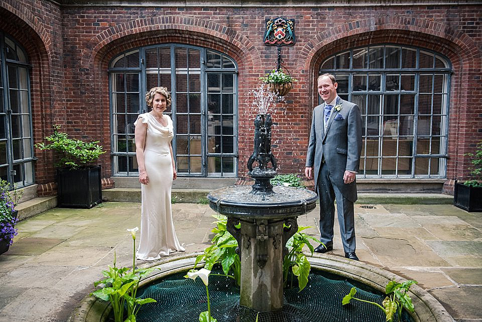 An Elegant Ghost Gown for a Relaxed City Wedding. Photography by Julie Anne Images.