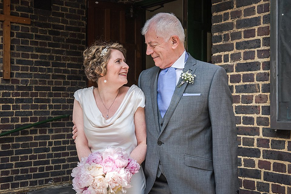 An Elegant Ghost Gown for a Relaxed City Wedding. Photography by Julie Anne Images.