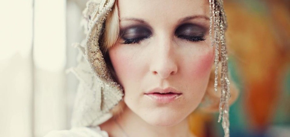 lipstick and curls wedding makeup and hair