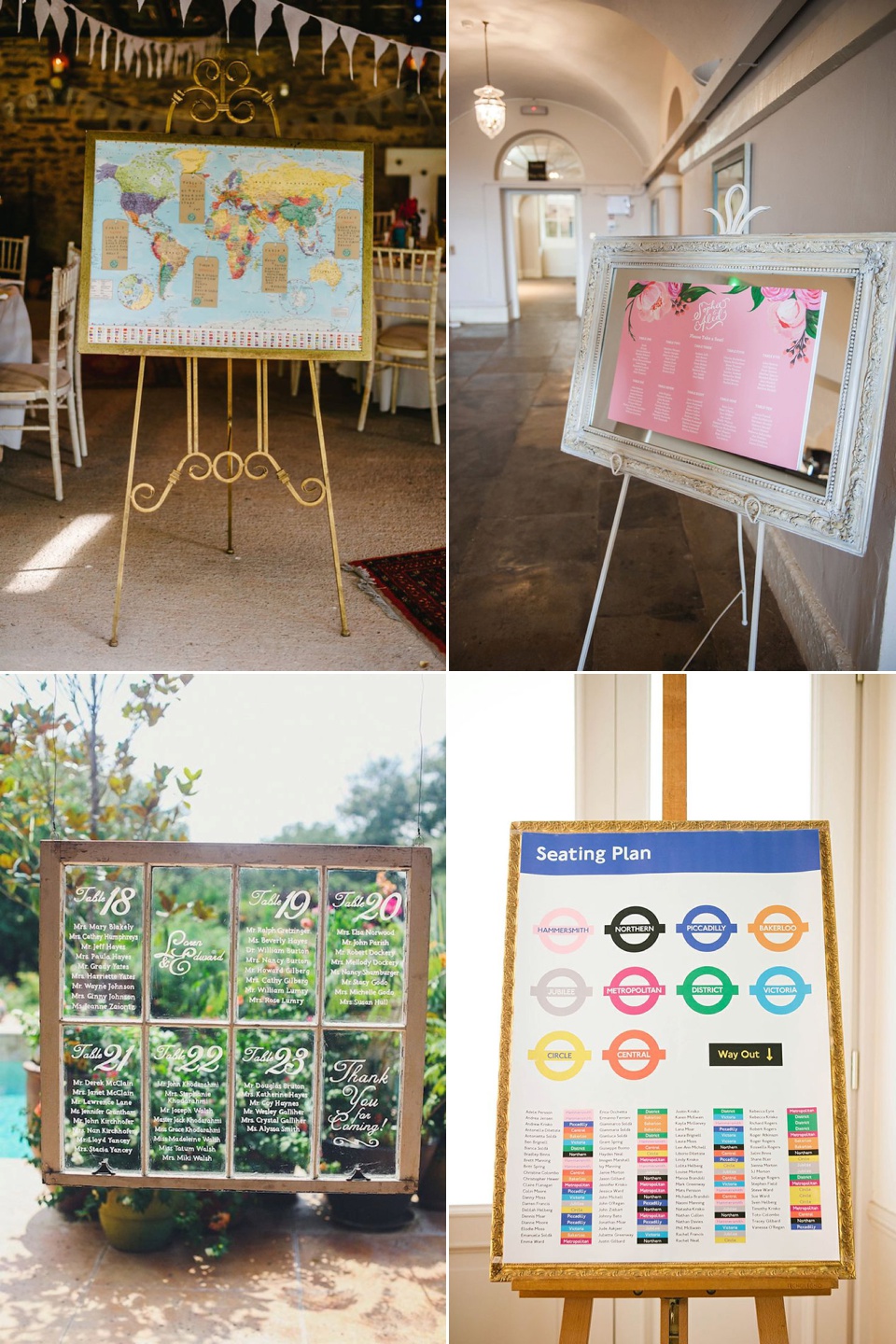Creative table plans