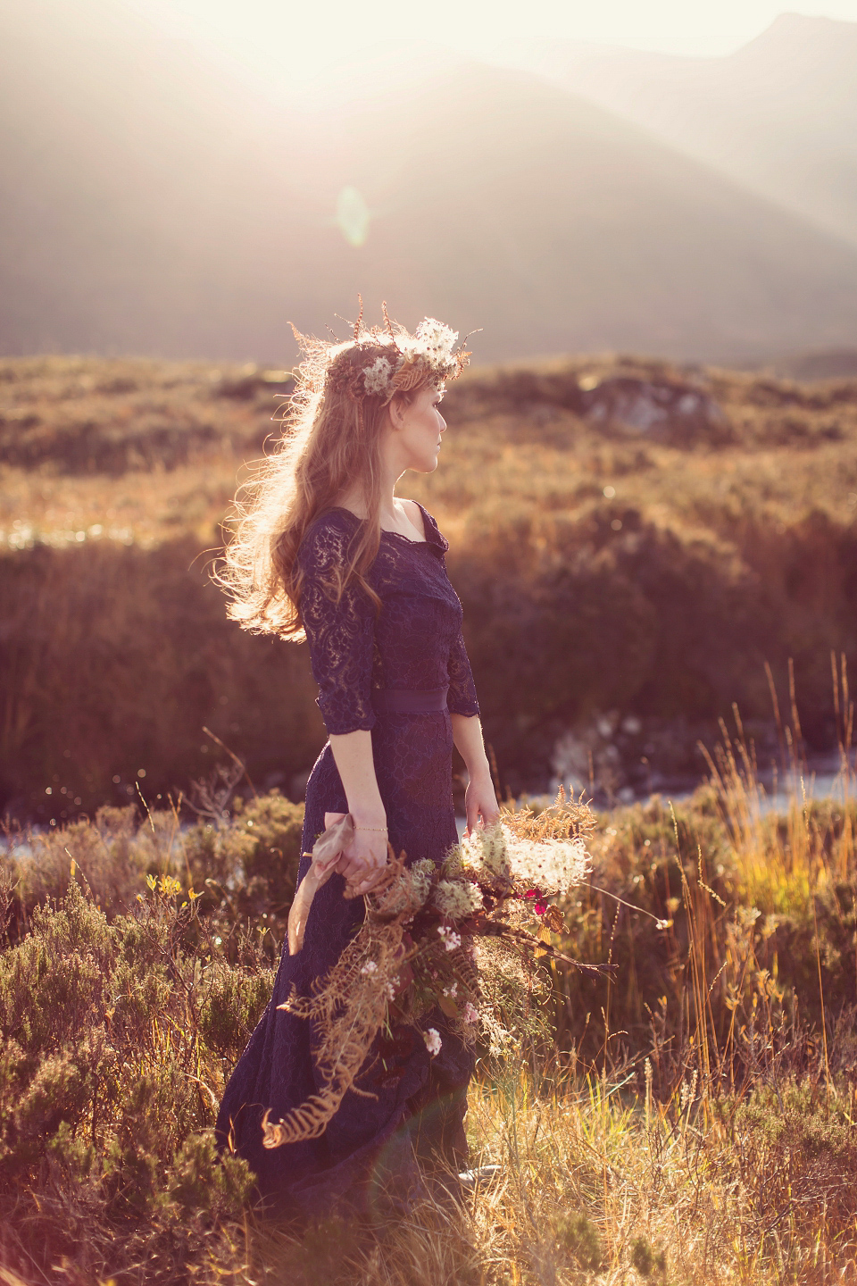 Wild Scotland - a bridal editorial shoot by Craig and Eva Sanders.