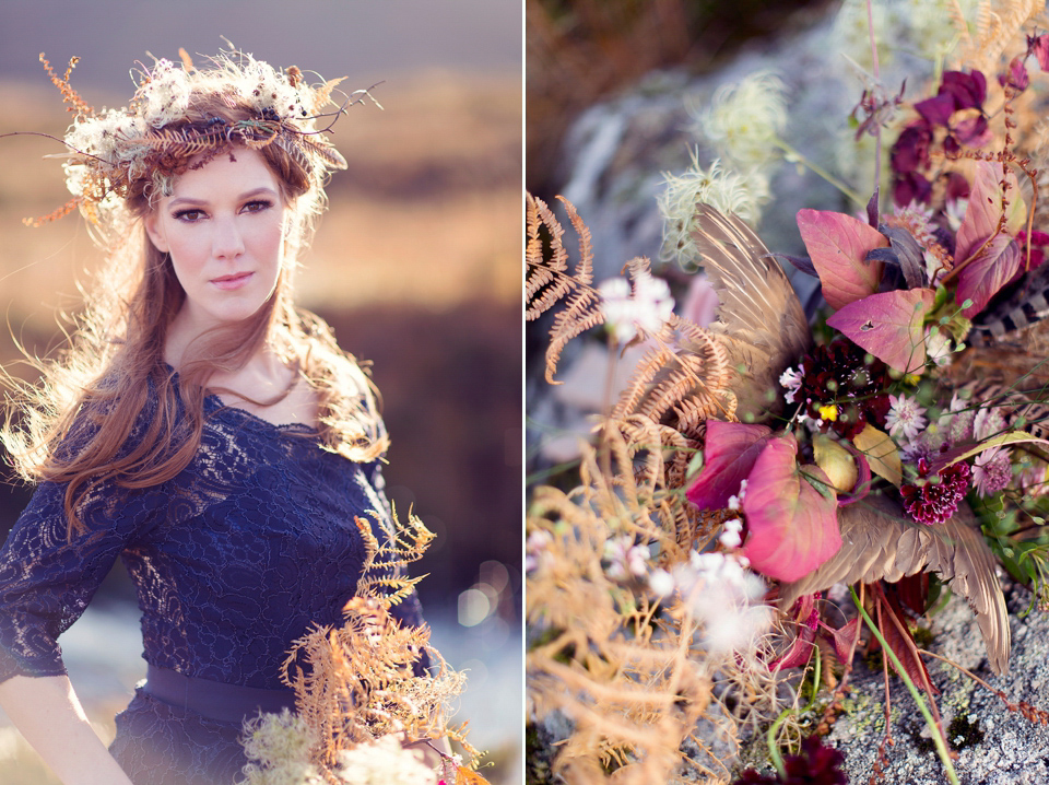 Wild Scotland - a bridal editorial shoot by Craig and Eva Sanders.