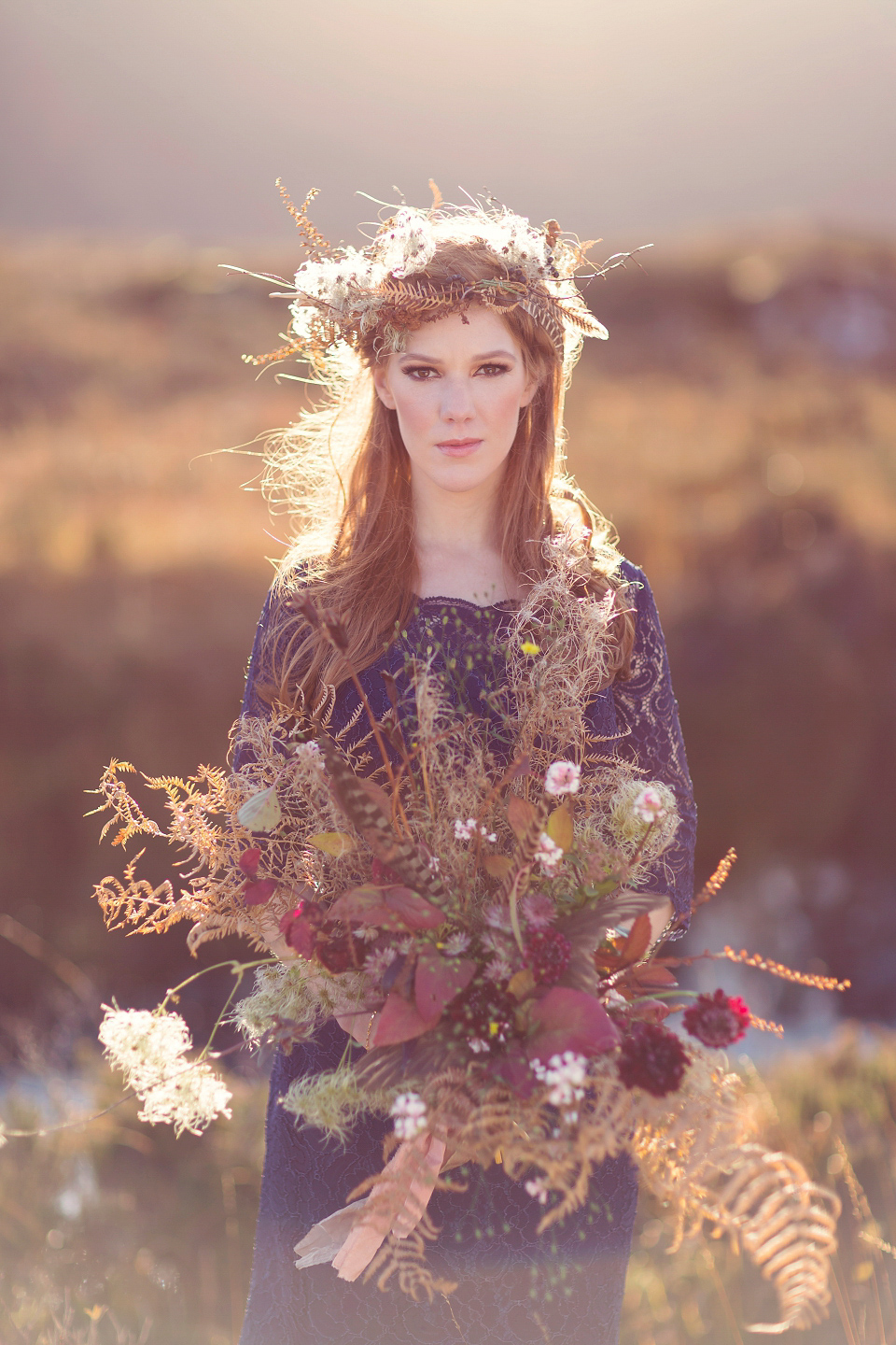 Wild Scotland - a bridal editorial shoot by Craig and Eva Sanders.