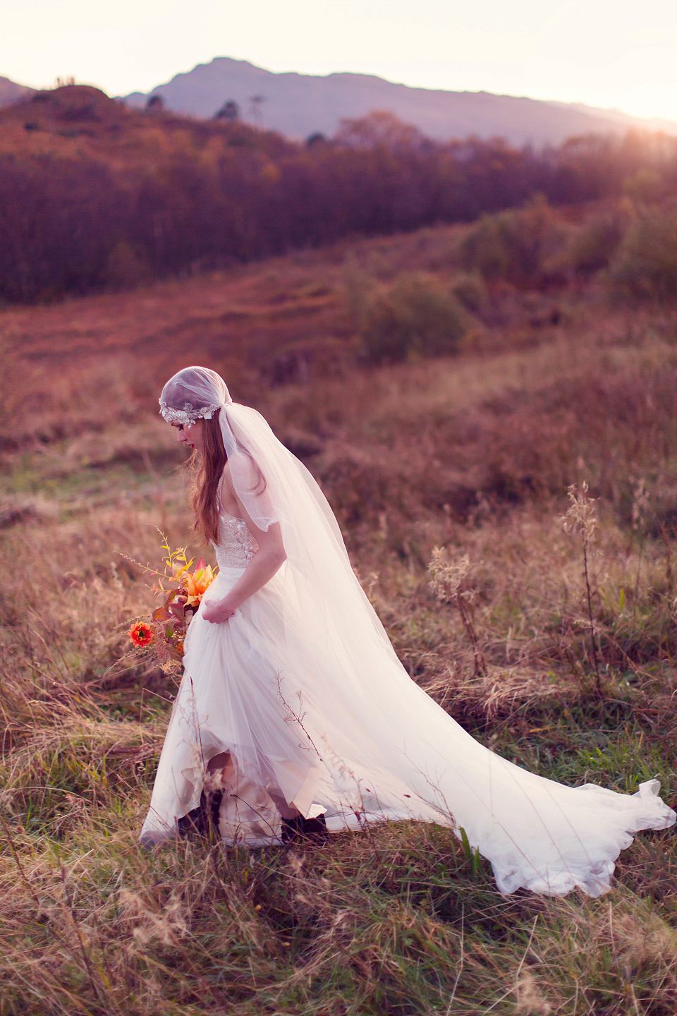 Wild Scotland - a bridal editorial shoot by Craig and Eva Sanders.