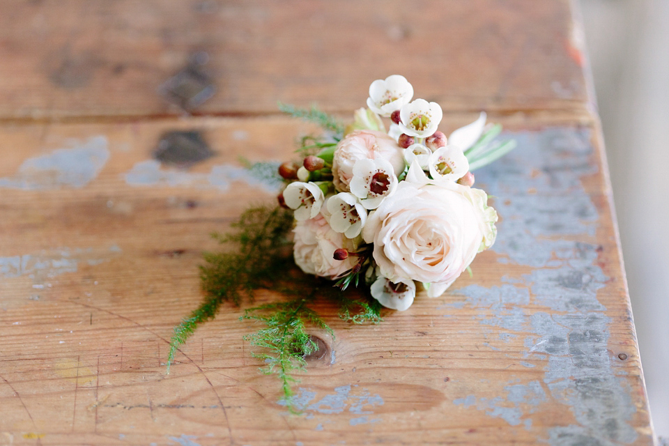 A Bespoke Gold Dress For a Crafty Homespun Wedding. Photography by Camilla Arnhold.