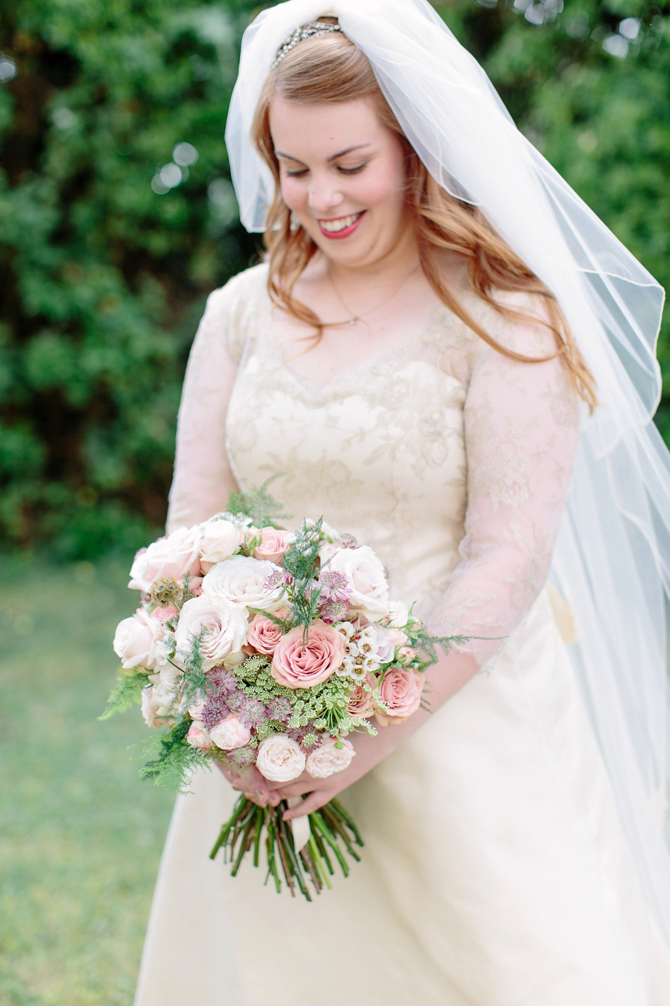 A Bespoke Gold Dress For a Crafty Homespun Wedding. Photography by Camilla Arnhold.