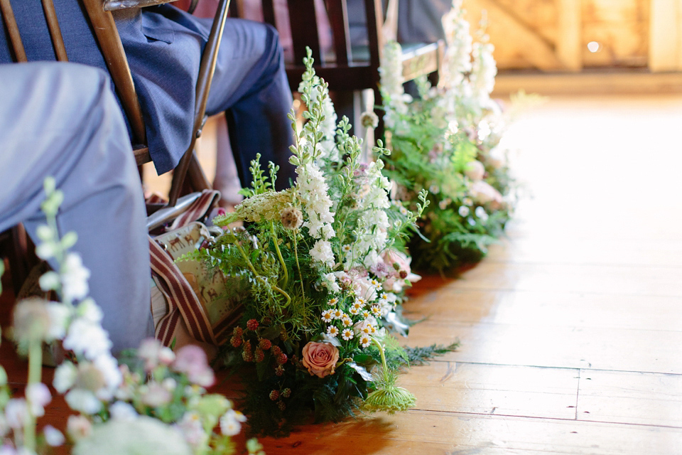 A Bespoke Gold Dress For a Crafty Homespun Wedding. Photography by Camilla Arnhold.