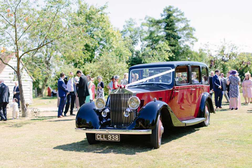 A Bespoke Gold Dress For a Crafty Homespun Wedding. Photography by Camilla Arnhold.