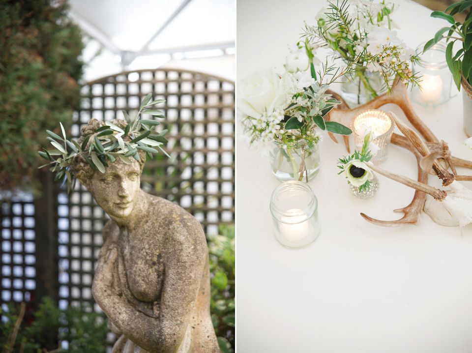 The wedding of Sinclair Seller, co-founder of Maids to Measure. Sinclair had 13 bridesmaids for her laid-back and glamorous British backyard wedding. Photography by Claire Graham and Lucy Davenport.