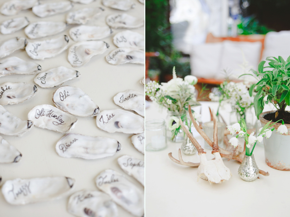 The wedding of Sinclair Seller, co-founder of Maids to Measure. Sinclair had 13 bridesmaids for her laid-back and glamorous British backyard wedding. Photography by Claire Graham and Lucy Davenport.